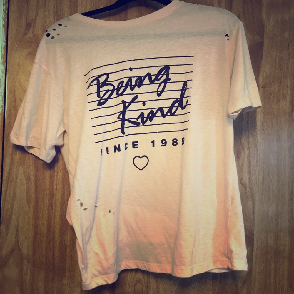 Baby pink forever21 graphic tee